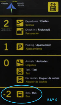 Parking Ascars Collection point at Alicante Airport